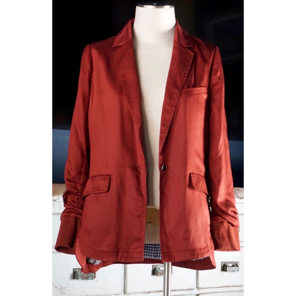 Anthropologie Maeve Sally Draped Blazer New S